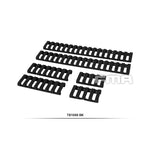 Soft Rail Cover 6 pcs - Black