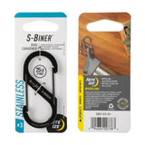 S-Biner Double Carabiner Stainless Steel, Black