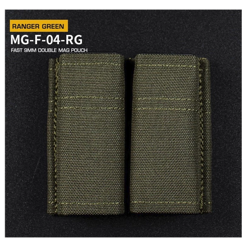 FAST Type Double 9mm Magasin Pouch - Ranger Green