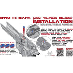 CTM CNC Alu Slæde Flatline Split Slide TM Hi-capa 5.1 - Silver