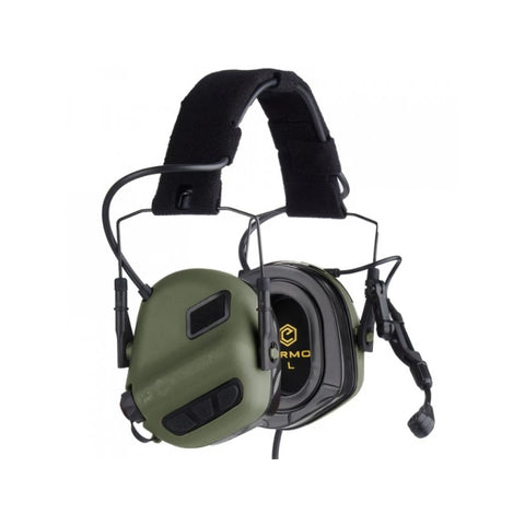 EARMOR M32 PLUS Elektronisk Taktisk Hovedtelefon - Foliage Green