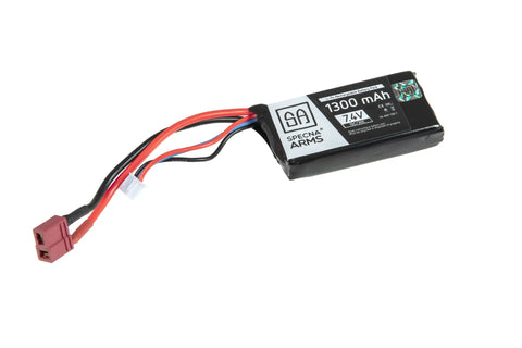 LiPo 7,4V 1300mAh 15/30C Batteri - T-Connect (Deans)