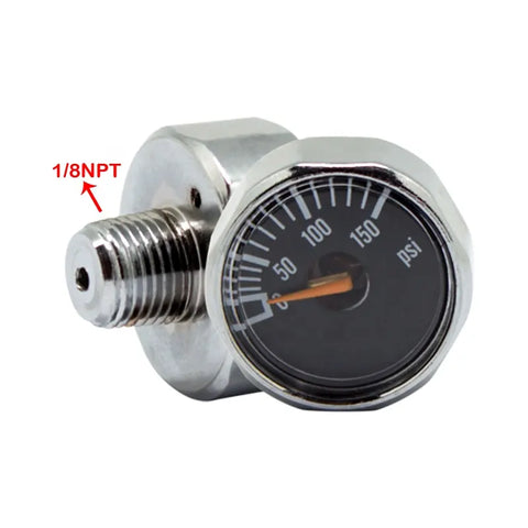 Mini 150 PSI 1/8 NPT Pressure Gauge Manometer