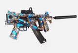 Splatter MP5K Gel Blaster - Blå Grafiti