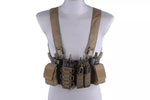 D3CR Chest Rig Tactical Vest - Tan