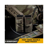 FAST Type Double 9mm Magazine pouch - Multicam