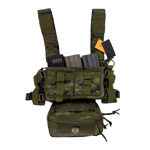 Conquer Mini Chest Rig - Digital Woodland