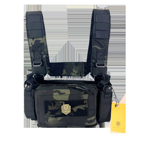 Conquer Micro Chest Rig - Black MultiCam