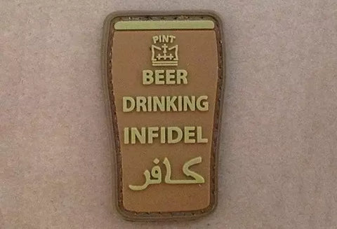 BEER DRINKING INFIDEL - PATCH