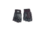 Armor half-finger leather gloves