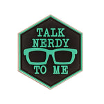 TALK NERDY TO ME - VELCRO PATCH