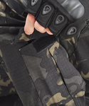 Military Shirt &amp; Pants w/ Knee Pads - Black